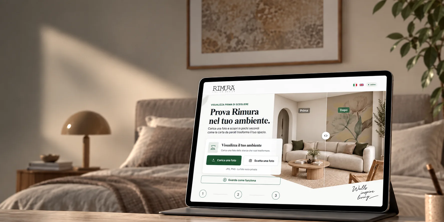 Nuovo simulatore Rimura per carte da parati