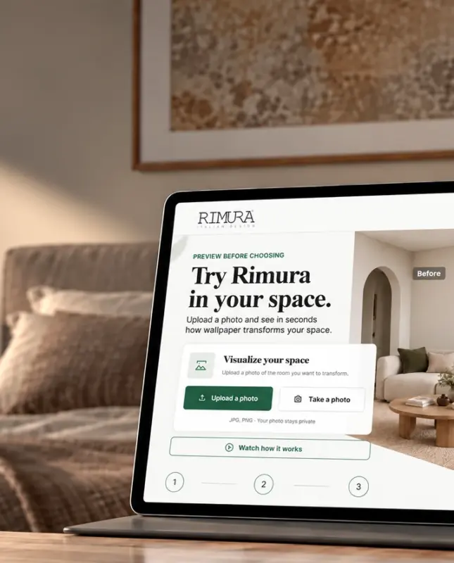 The new Rimura wallpaper simulator with its English interface on a tablet